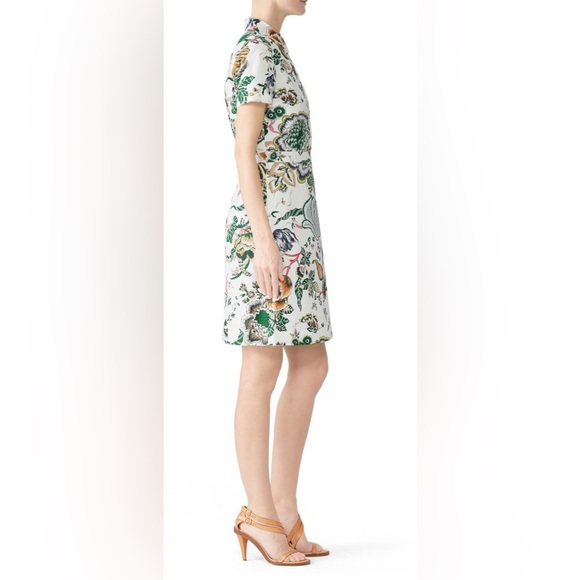 Tory Burch Ivory Port Shirtdress Size 2 - Picture 6 of 11